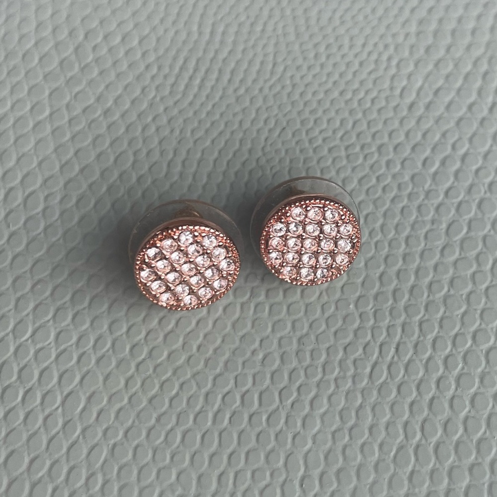 Rose Gold Pave Studs